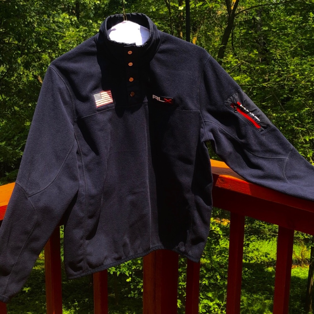 🔥Vintage Polo Ralph Lauren Fleece Snap Up